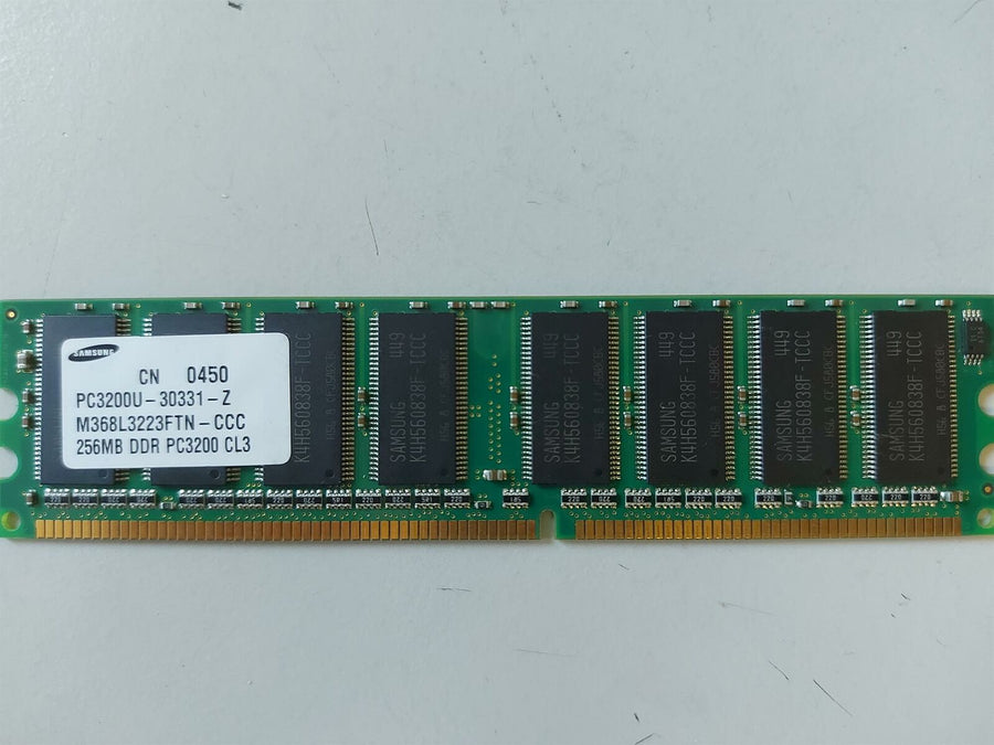 Samsung HP 256MB PC-3200 400MHz 184pin CL3 NonECC DDR SDRAM DIMM Memory Module ( M368L3223FTN-CCC 326667-041 ) REF