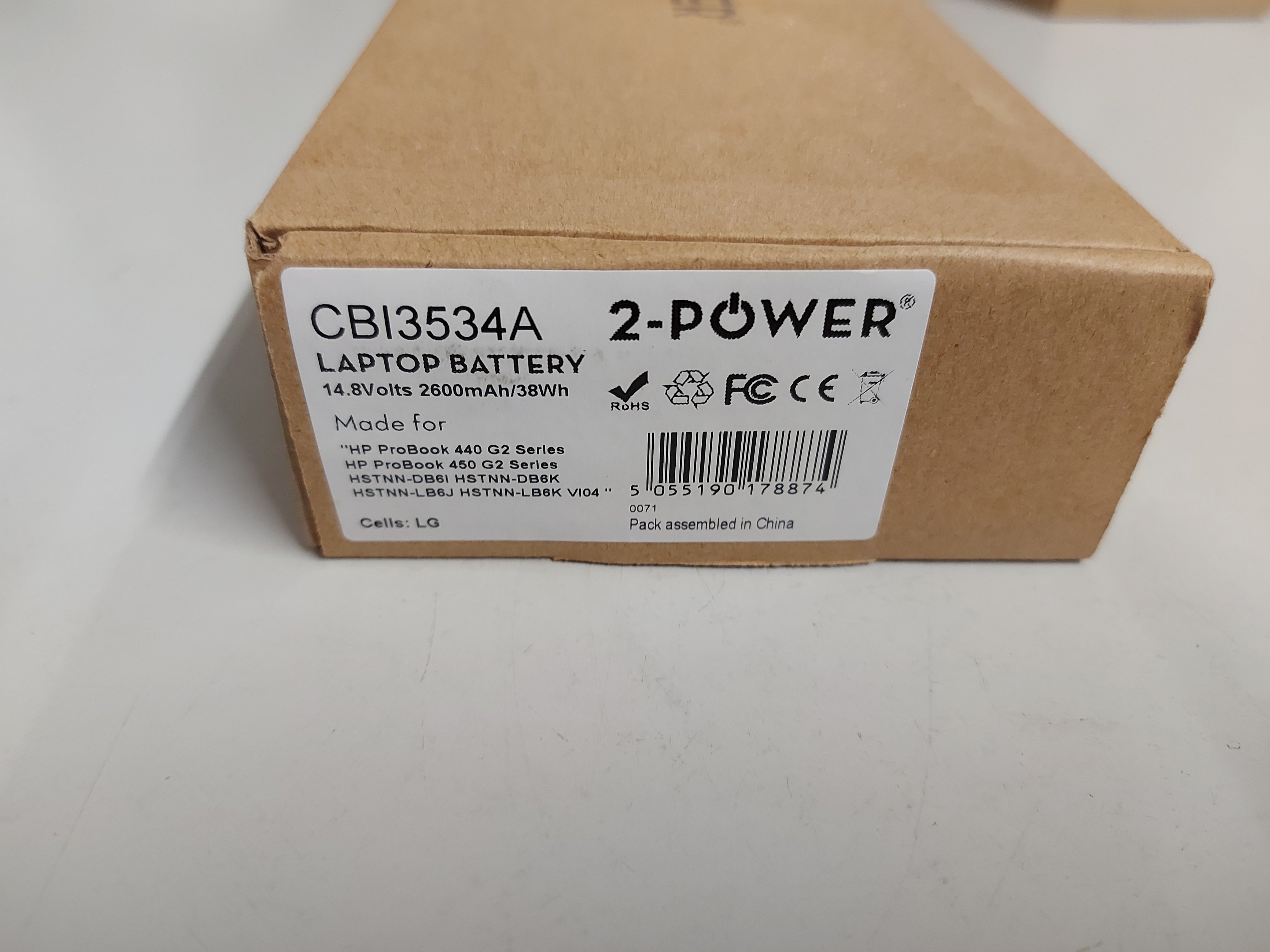 2-Power 14.8V 2600mAh 38Wh Li-Ion Laptop Main Battery Pack ( CBI3534A ) NEW