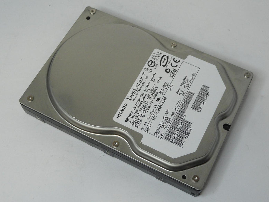 0A30352 - Hitachi 80GB SATA 7200rpm 3.5in Deskstar HDD - USED