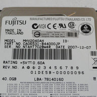 PR12543_CA06531-B44000JP_Fujitsu 40GB IDE 5400rpm 2.5in HDD - Image3