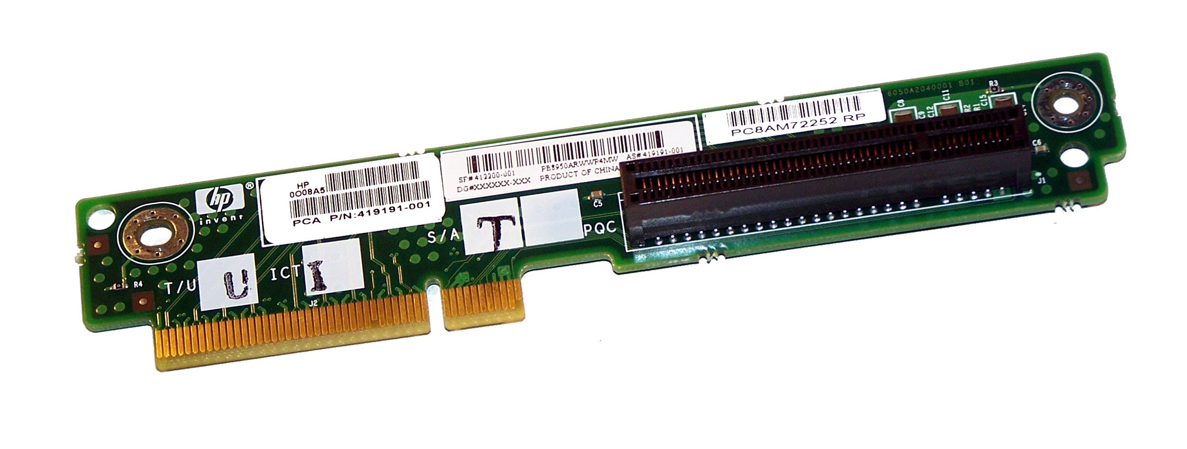 HP PCI-x Riser Card for Proliant DL360 G5 ( 419191-001 412200-001 6042B0032801 ) REF