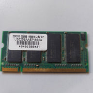 Unifosa 256MB PC-2700 200-Pin DDR RAM SODIMM Module ( U30256AAEPI652A ) REF