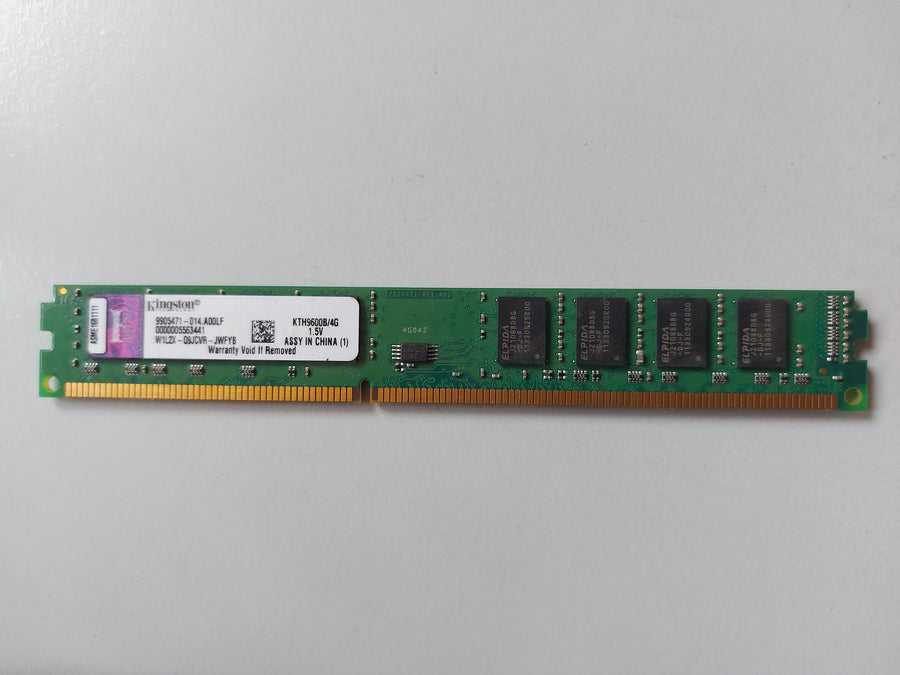 Kingston 4GB PC3-10600 DDR3-1333MHz non-ECC Unbuffered CL9 240-Pin DIMM Module ( KTH9600B/4G 9905471-041.A00LF ) REF