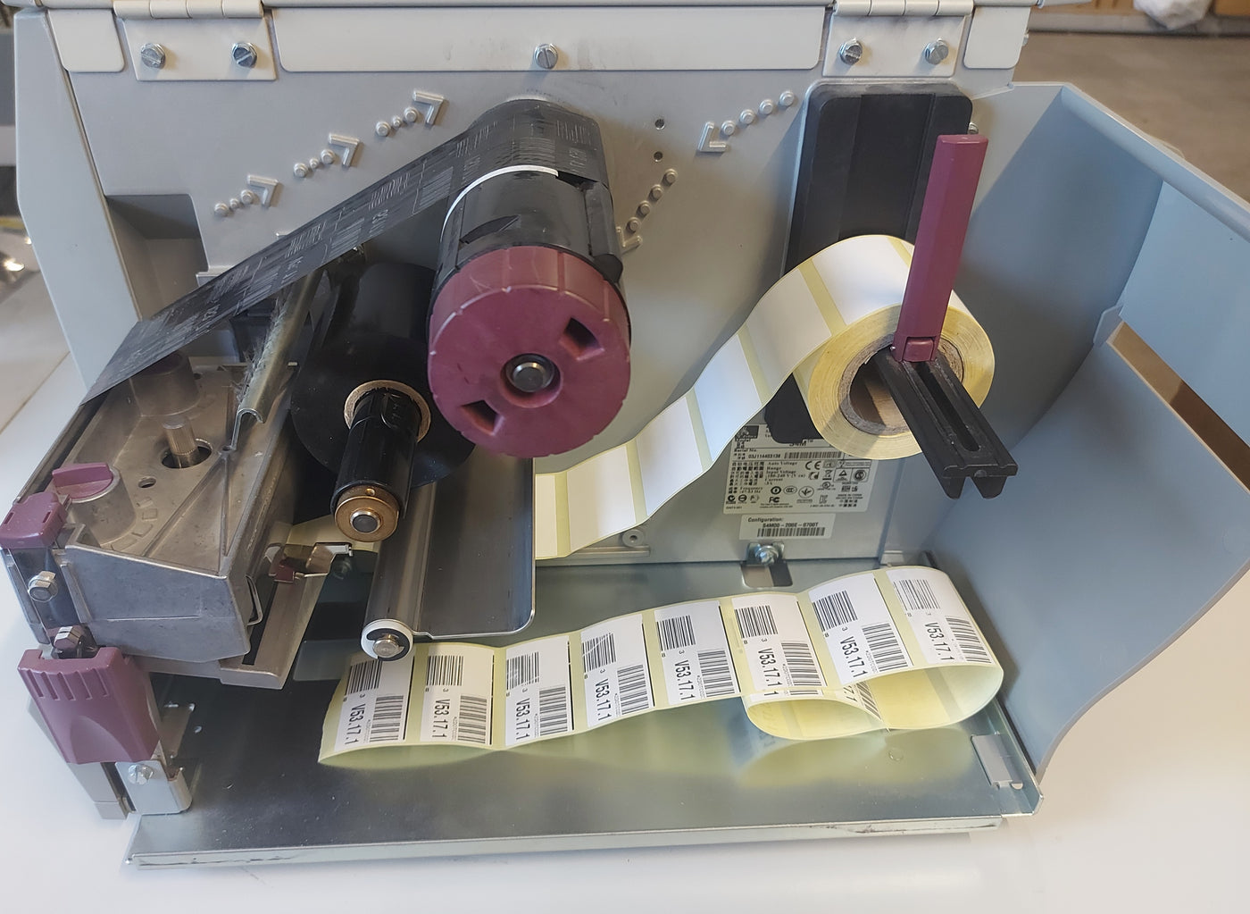 Zebra Stripe S4M Thermal Barcode Label Printer ( S4M00-200E-0700T ) USED