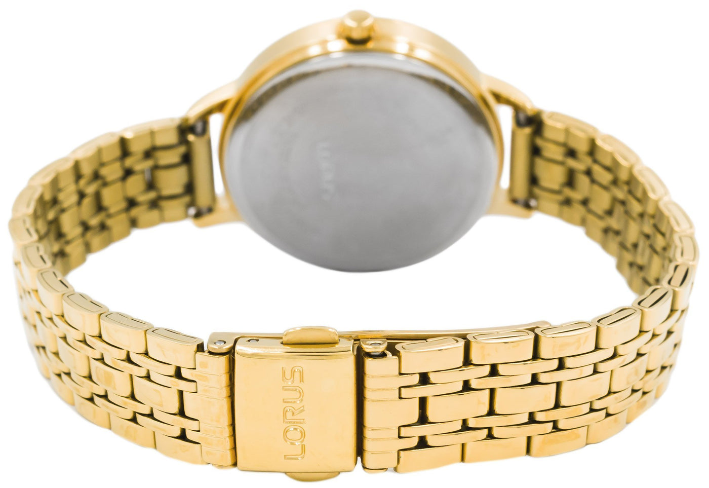Lorus Ladies Gold Plated Bracelet Watch RG204QX9