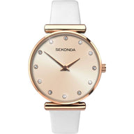 Sekonda Watches Womens Analogue Classic Quartz Watch with Leather Strap 2472.27