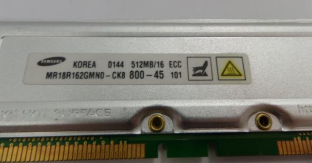 MC4378_MR18R162GMN0-CK8Q0_Samsung 16 chip 512MB RAMBUS - Image4