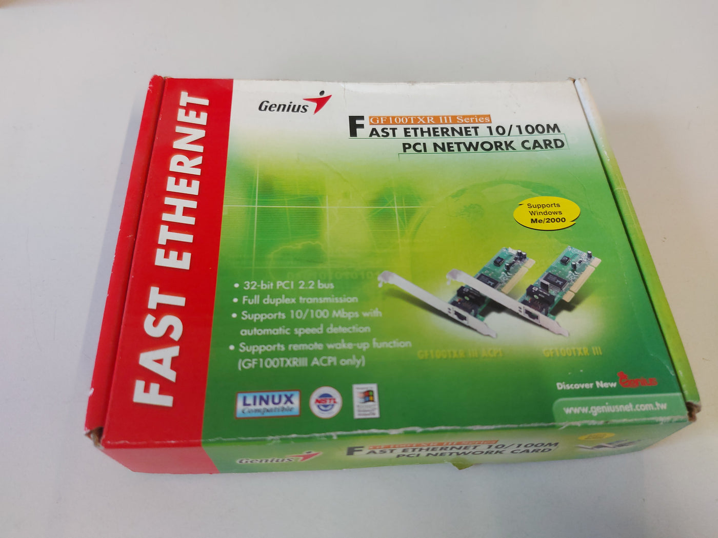 Genius Fast Ethernet 10/100M PCI Network Card ( GF100TXR III ) NEW