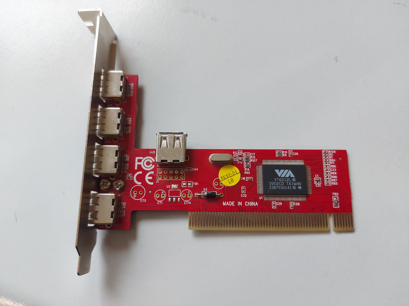 VIA 5-port (4+1) USB 2.0 Internal PCI Card ( SP-6212-4P ) REF