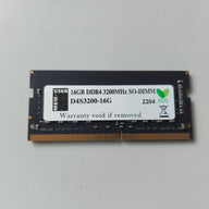 Mem-Star 16GB DDR4 3200MHz PC4-25600 CL22 260-Pin SoDimm ( D4S3200-16G ) REF