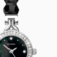 SEKONDA Womens Analogue Classic Quartz Watch with Textile Strap 4217