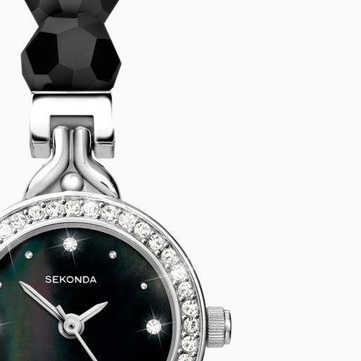 SEKONDA Womens Analogue Classic Quartz Watch with Textile Strap 4217
