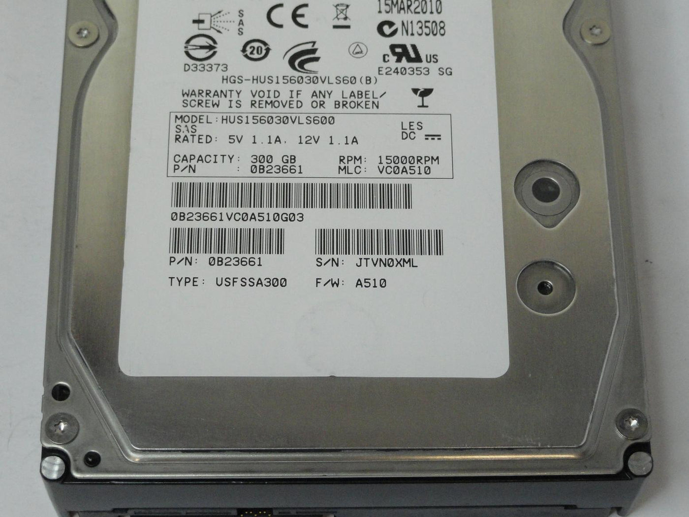 PR23412_0B23661_Hitachi 300GB SAS 15Krpm 3.5in HDD - Image3