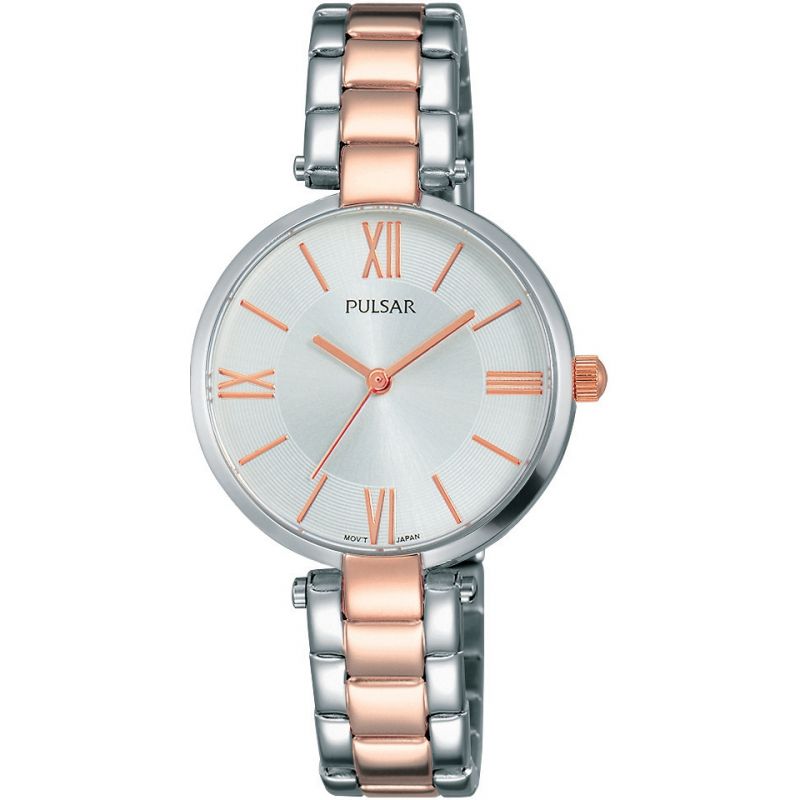 Pulsar Ladies Classic Two Tone Bracelet Watch PH8242X1