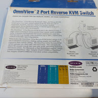 Belkin OmniView 2 Port Reverse KVM Switch ( F1D201u ) NEW