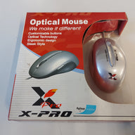 X-Pro Silver USB PS/2 Optical Mouse ( B82 ) NOB