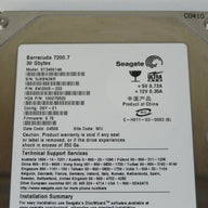 Seagate 30GB IDE 7200rpm 3.5in HDD ( 9W2005-333 ST340014A ) USED