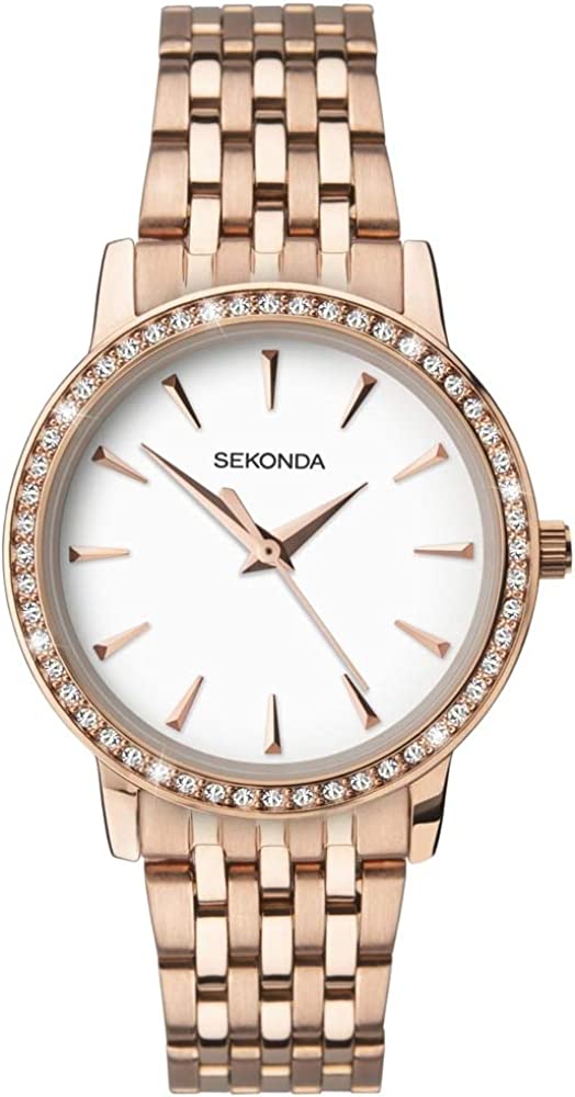 Sekonda Ladies Rose Gold Bracelet Watch 2516