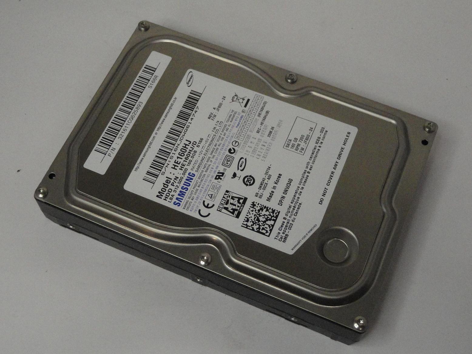 HE160HJ/D - Samsung Dell Spinpoint 160GB STA 7200rpm 3.5in HDD - Refurbished