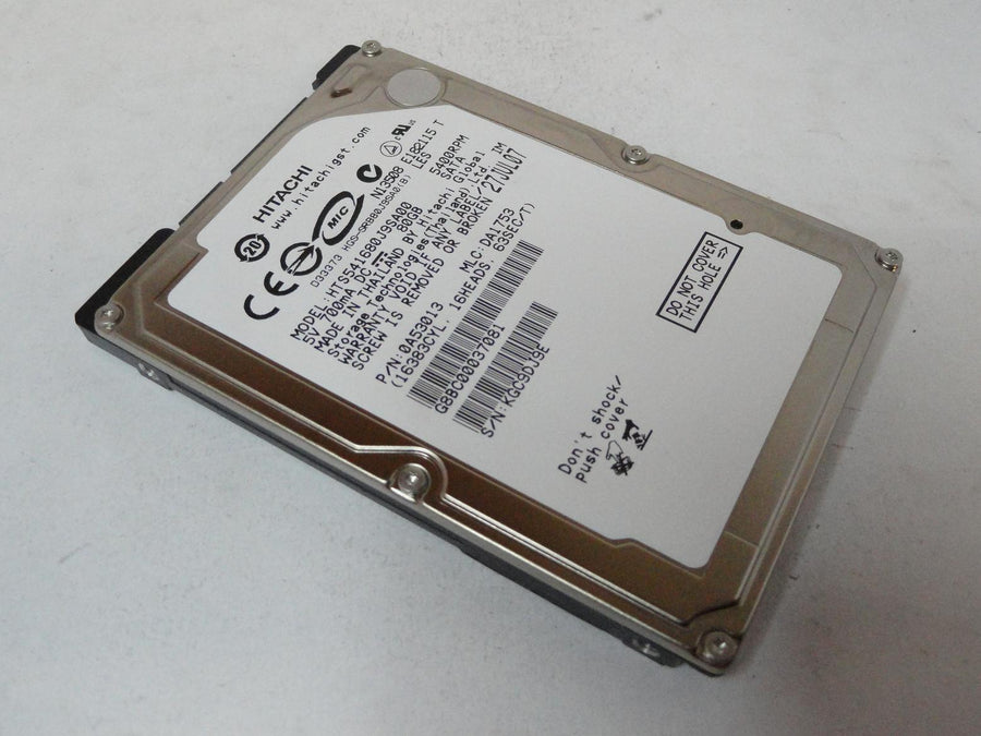 0A53013 - Hitachi 80GB SATA 5400rpm 2.5in HDD - Refurbished