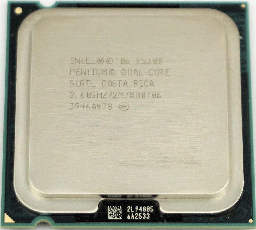 Intel Pentium E5300 Dual Core 2.6GHZ Socket 775 Processor ( SLGTL ) REF