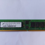 Micron 1GB DDR-400MHz PC3200 ECC Registered CL3 184-Pin DIMM Single Rank Memory Module ( MT18VDDF12872Y-40BF1 ) REF