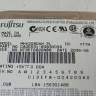 PR23968_CA06531-B38300SS_Fujitsu 80GB IDE 5400rpm 2.5in HDD - Image3