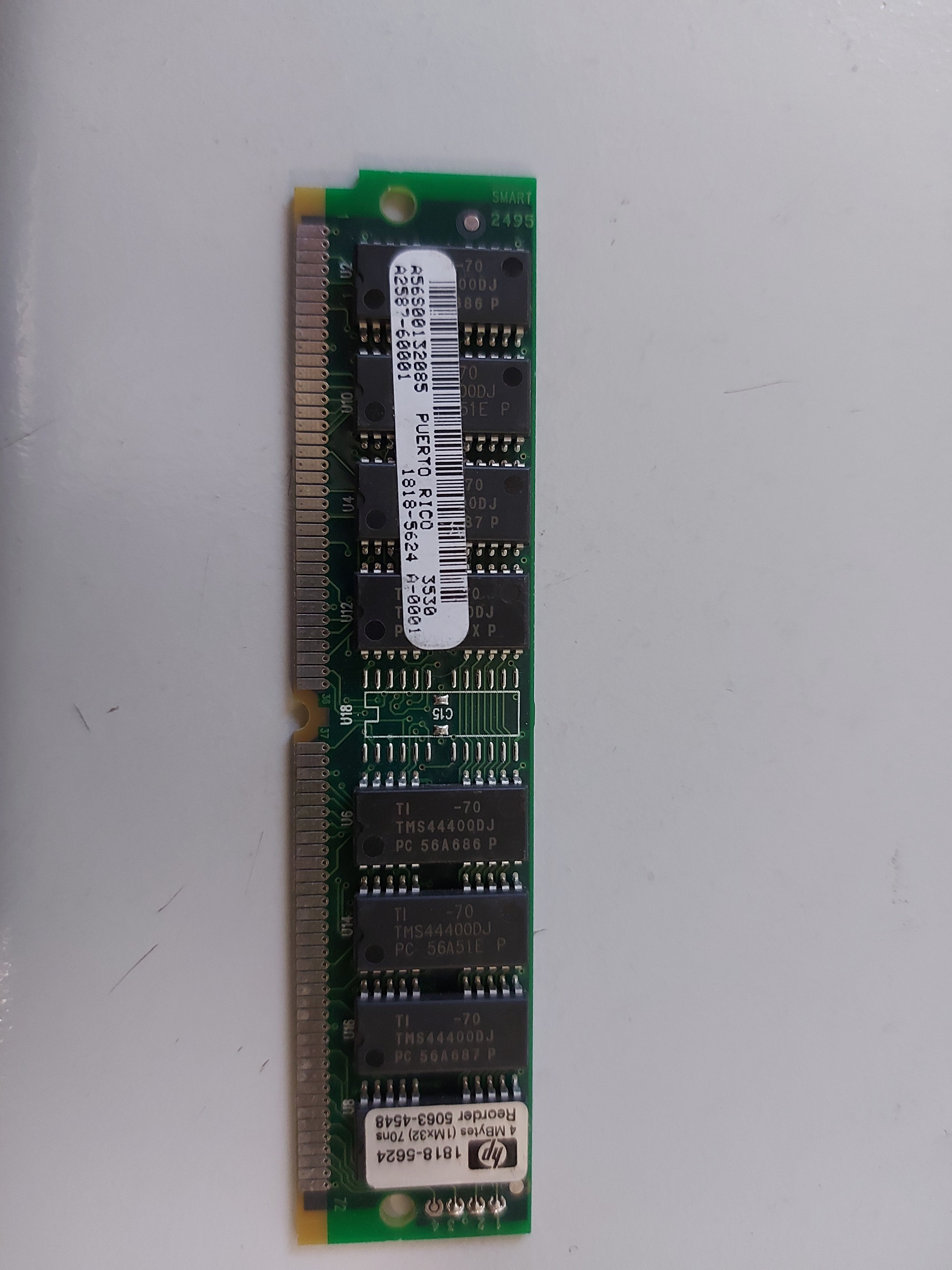 HP 4MB Simm Non Parity FastPage Memory 1818-5624