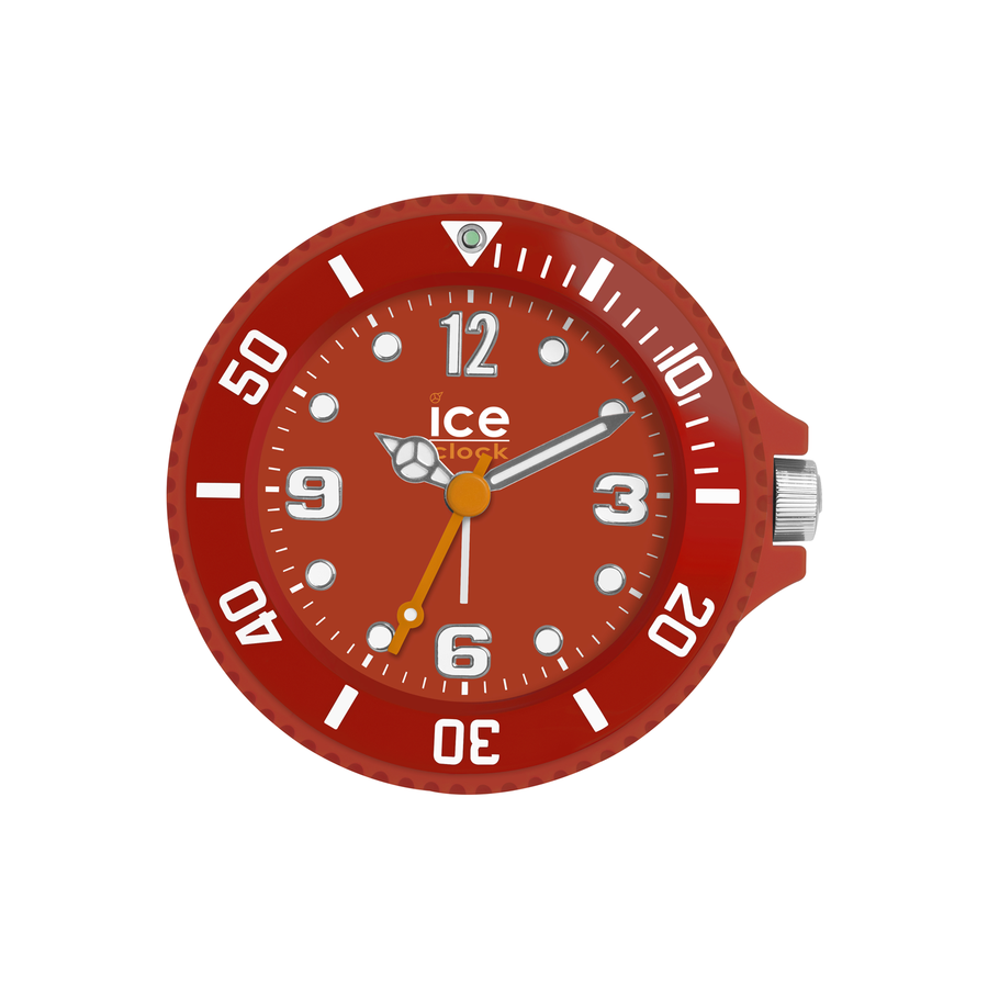 Ice-Clock 90 mm Travel Alarm Clock, Red ( ITAF.RD )