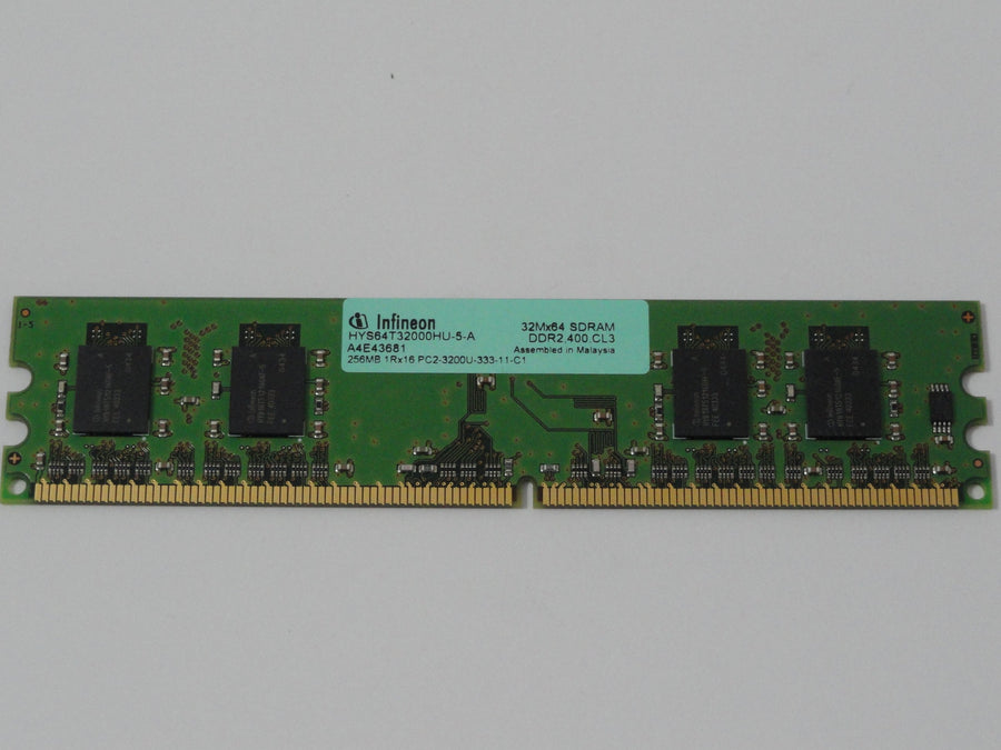 PR03694_HYS64T32000HU-5-A_Infineon 256MB DDR2 400MHz CL3 DIMM / 1Rx16 - Image2