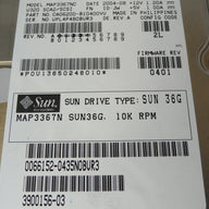 MC2804_CA06200-B10400VU_Fujitsu Sun 36GB SCSI 80 Pin 10Krpm 3.5in HDD - Image3