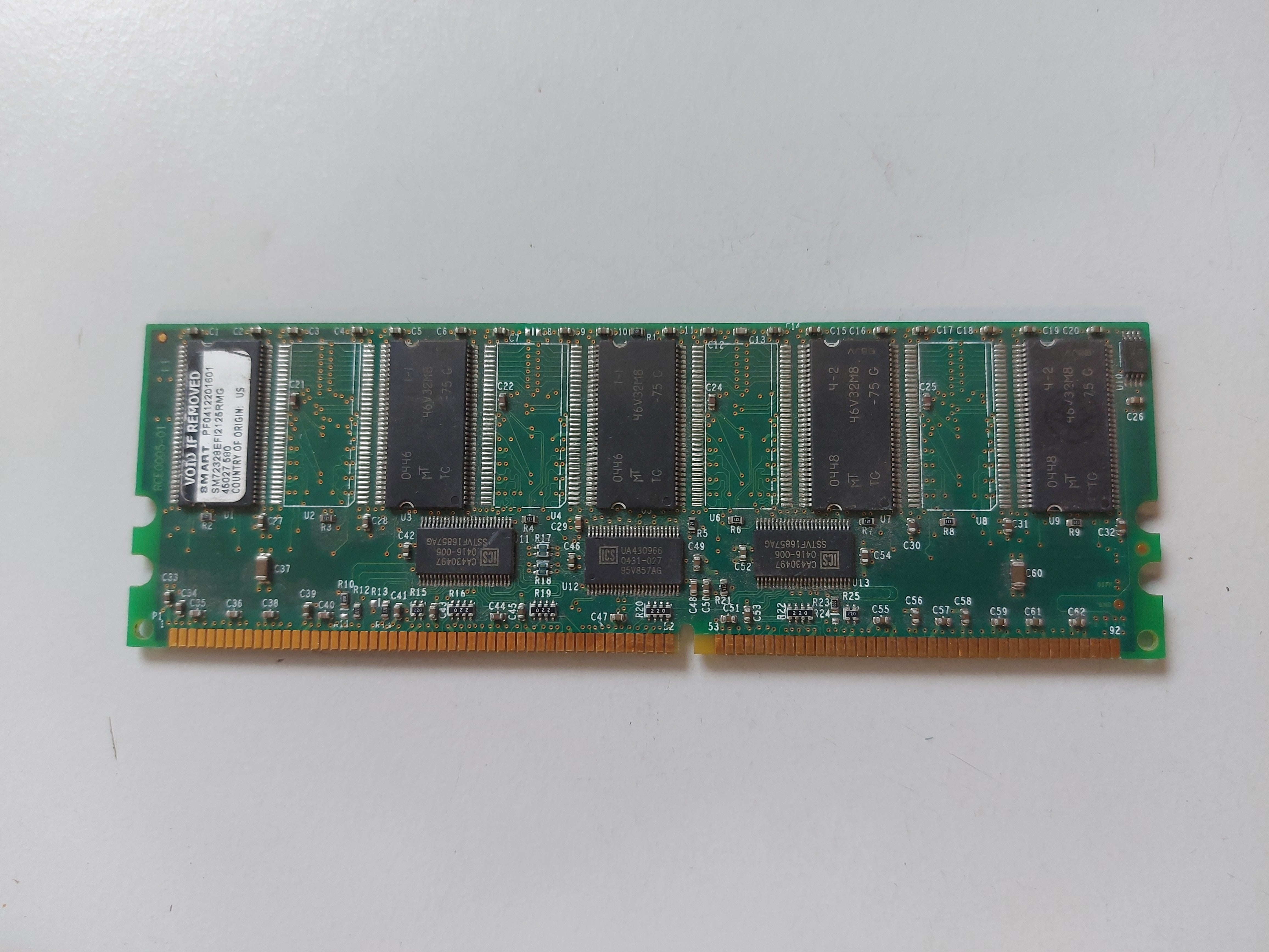 Smart 256MB DDR-RAM 184-Pin PC-2100R Registered ECC CL2.5 Server Memory ( SM72328EFI2125RMG ) REF