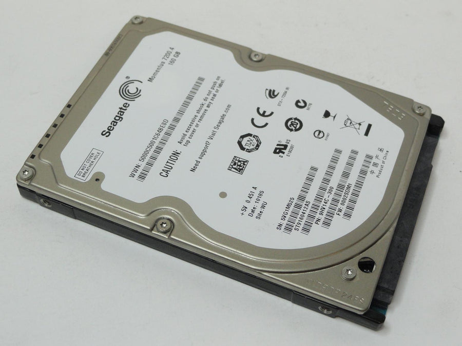 9HV14C-300 - Seagate 160GB SATA 7200rpm 2.5in Momentus 7200.4 HDD - USED