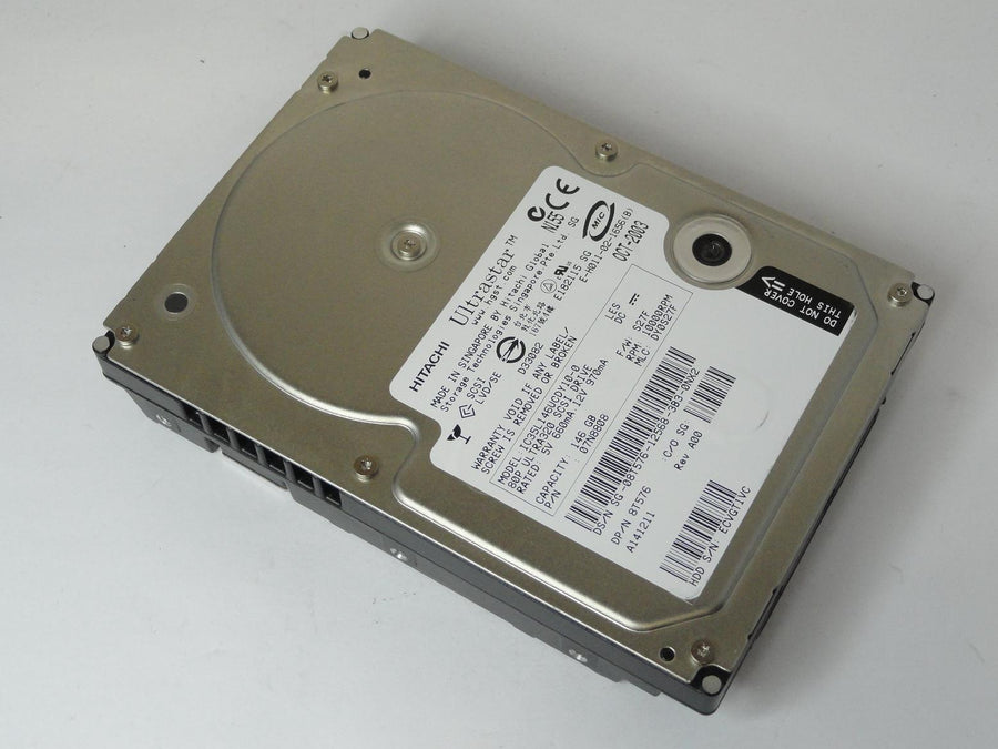 07N8808 - Hitachi Dell 146GB SCSI 80 Pin 10Krpm 3.5in Ultrastar HDD - Refurbished