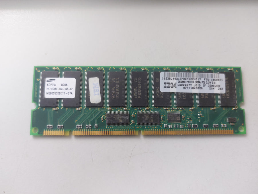 Samsung IBM 256MB 133MHz PC133 ECC Registered CL3 168-Pin DIMM ( M390S3320DT1-C7A 10K0021 ) REF