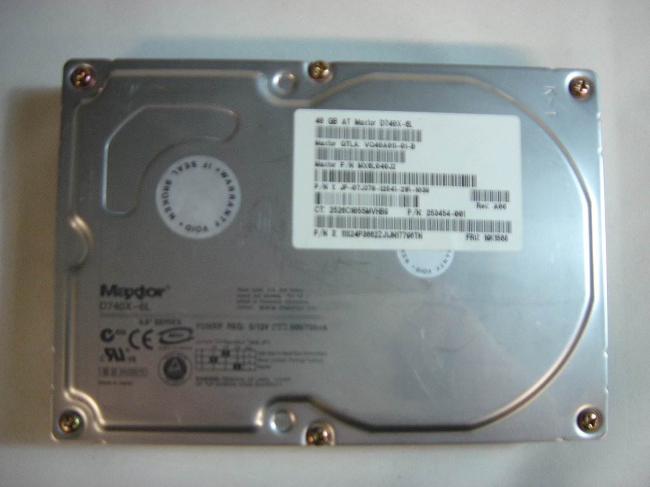 MC1804_VQ20A492_Maxtor Compaq 40Gb IDE 7200rpm 3.5in HDD - Image2