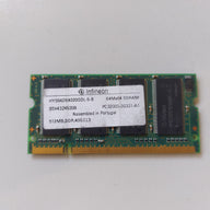 Infineon 512MB PC3200 DDR-400MHz non-ECC Unbuffered CL3 200-Pin SoDimm ( HYS64D64020GDL-5-B ) REF