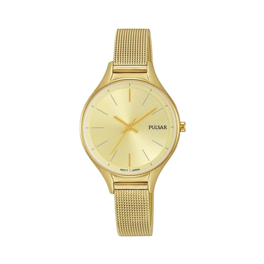 Pulsar Women's Gold Minimal Dress Watch PH8278X1