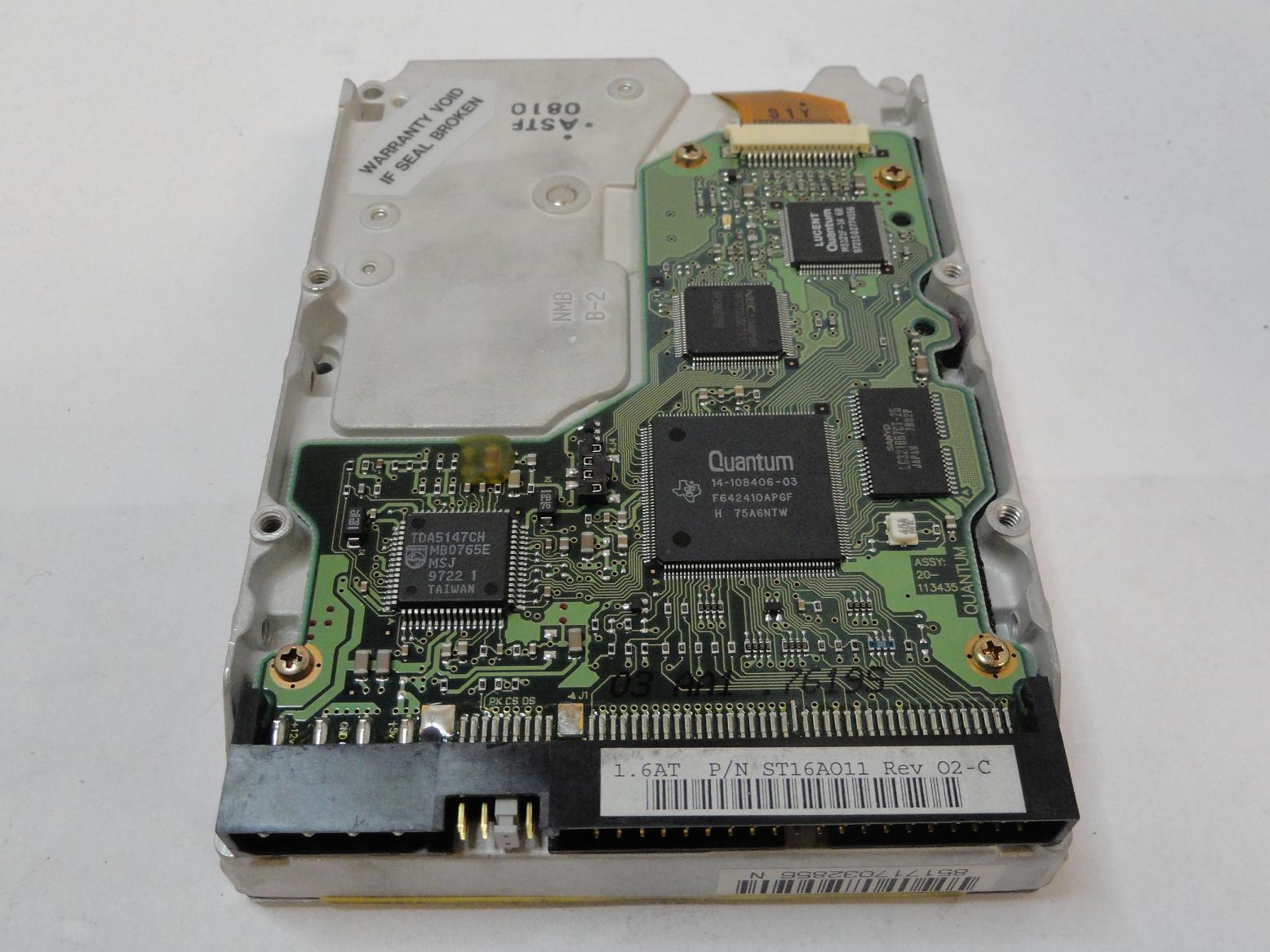 MC5404_ST16A101_Quantum HP 1.6GB IDE 5400rpm 3.5in HDD - Image2