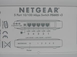 MC3581_FS605_Netgear 5 Port 10/100 Mbps Swich With PSU - Image2