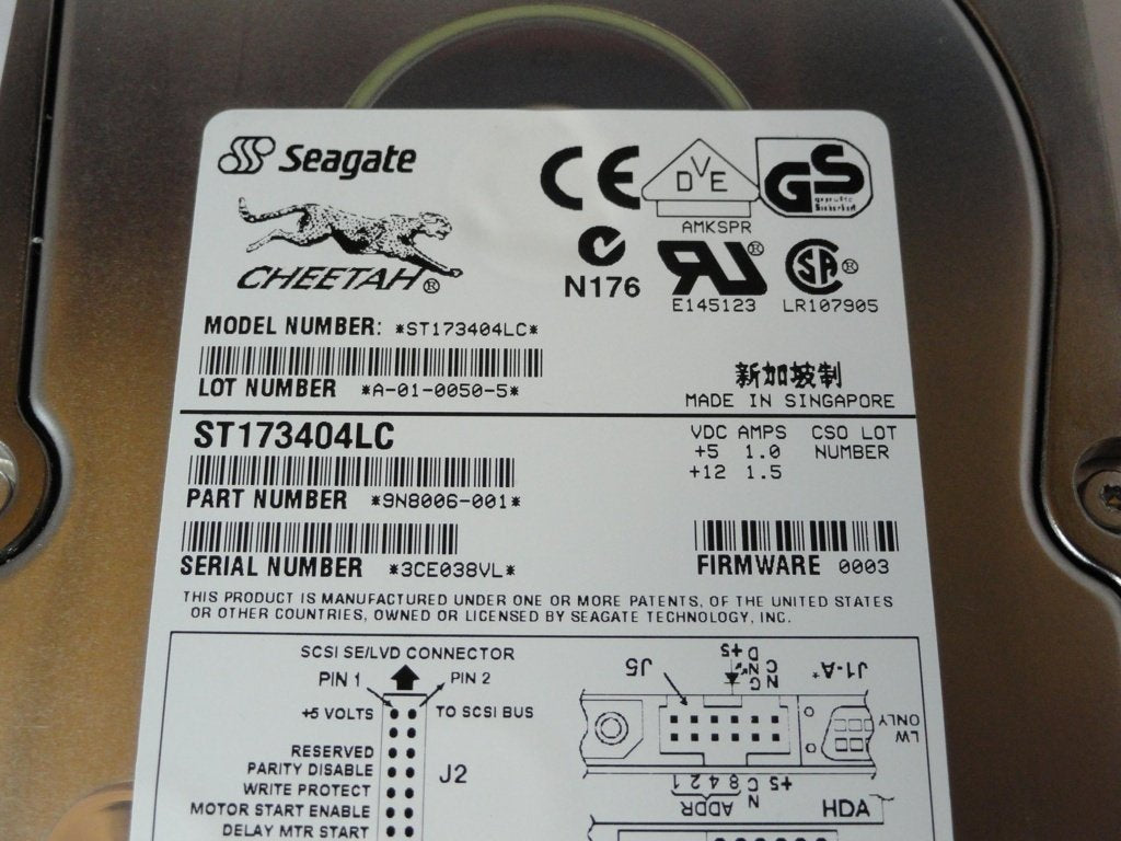 PR22842_9N8006-001_Seagate 73Gb SCSI 80 Pin 10Krpm 3.5in HDD - Image2