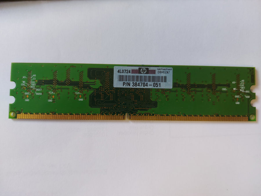 Qimonda HP 512MB DDR2-667MHz PC2-5300 ECC Unbuffered CL5 240-Pin DIMM Memory Module ( HYS72T64000HU-3S-B 384704-051 ) REF