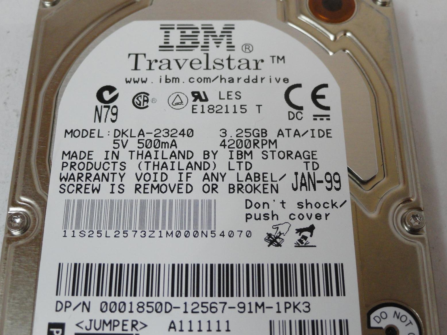 PR23957_25L2573_IBM Dell 3.25GB IDE 4200rpm 2.5in HDD - Image3