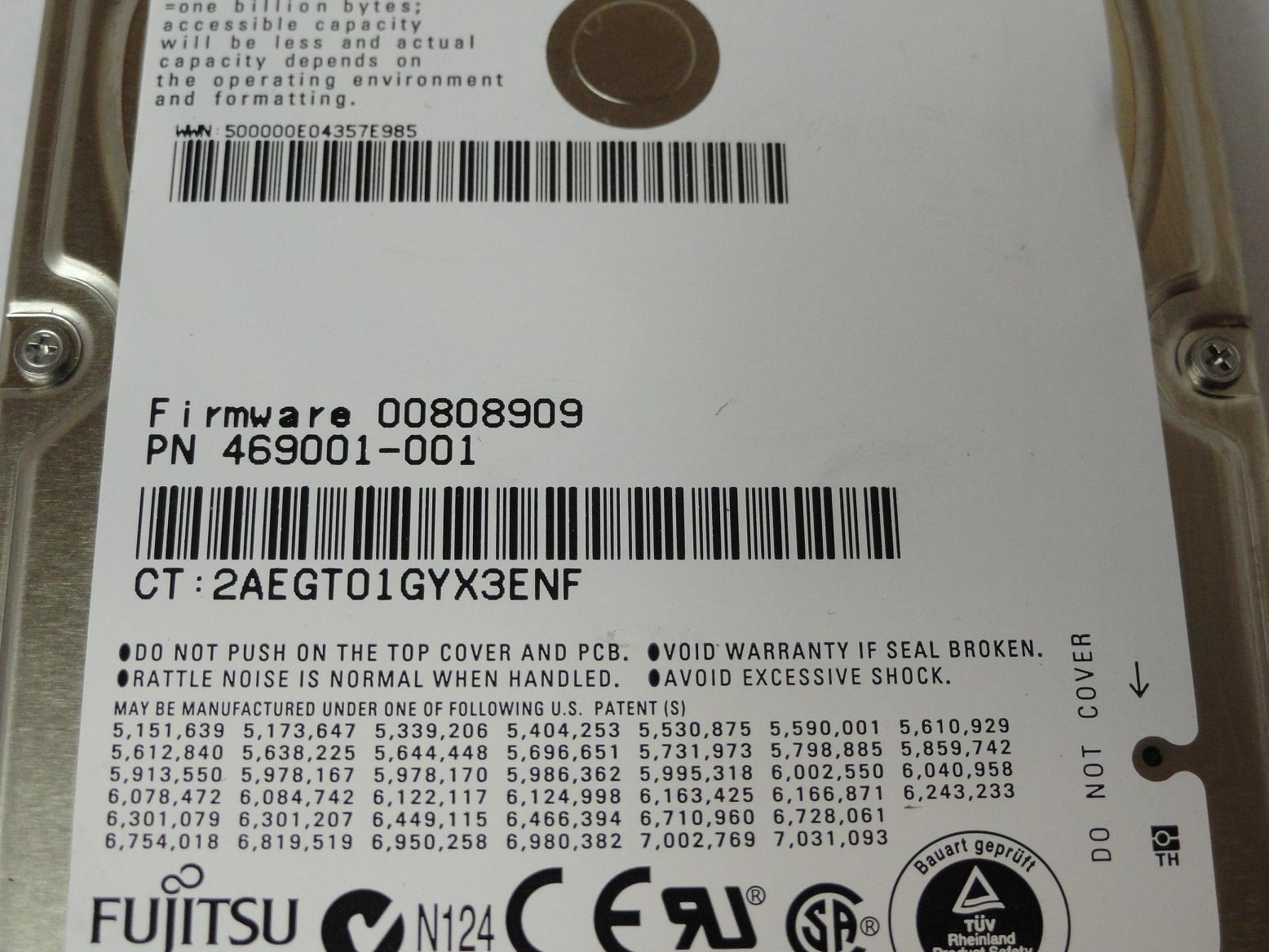 PR20415_CA06889-B30700C1_Fujitsu HP 160Gb SATA 5400rpm 2.5in HDD - Image3