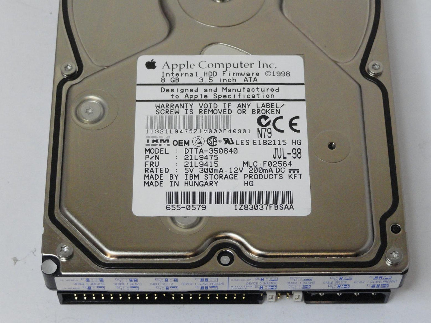 MC0607_21L9475_IBM Apple 8GB IDE 5400rpm 3.5in HDD - Image3
