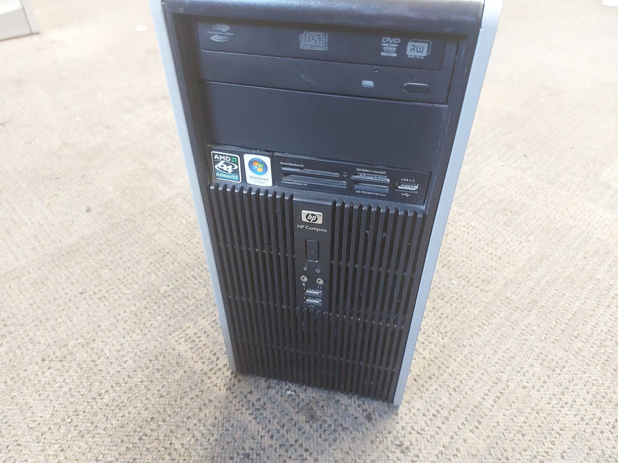 HP DC5750 160GB HDD 3GB RAM AMD Athlon 64*2 Core 4000 2100MHz DVDRW Vista Business Tower PC ( GE021ET#ABU ) USED