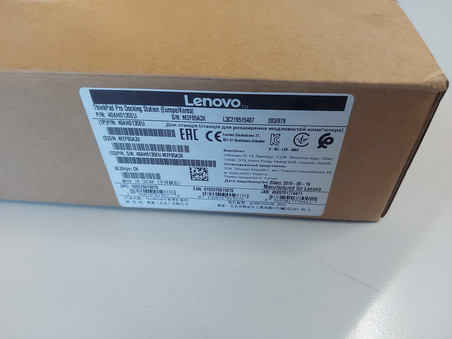 Lenovo ThinkPad Pro Docking Station 40AH0135EU No Cables ( SD20T34310 01YT272 ) NOB 