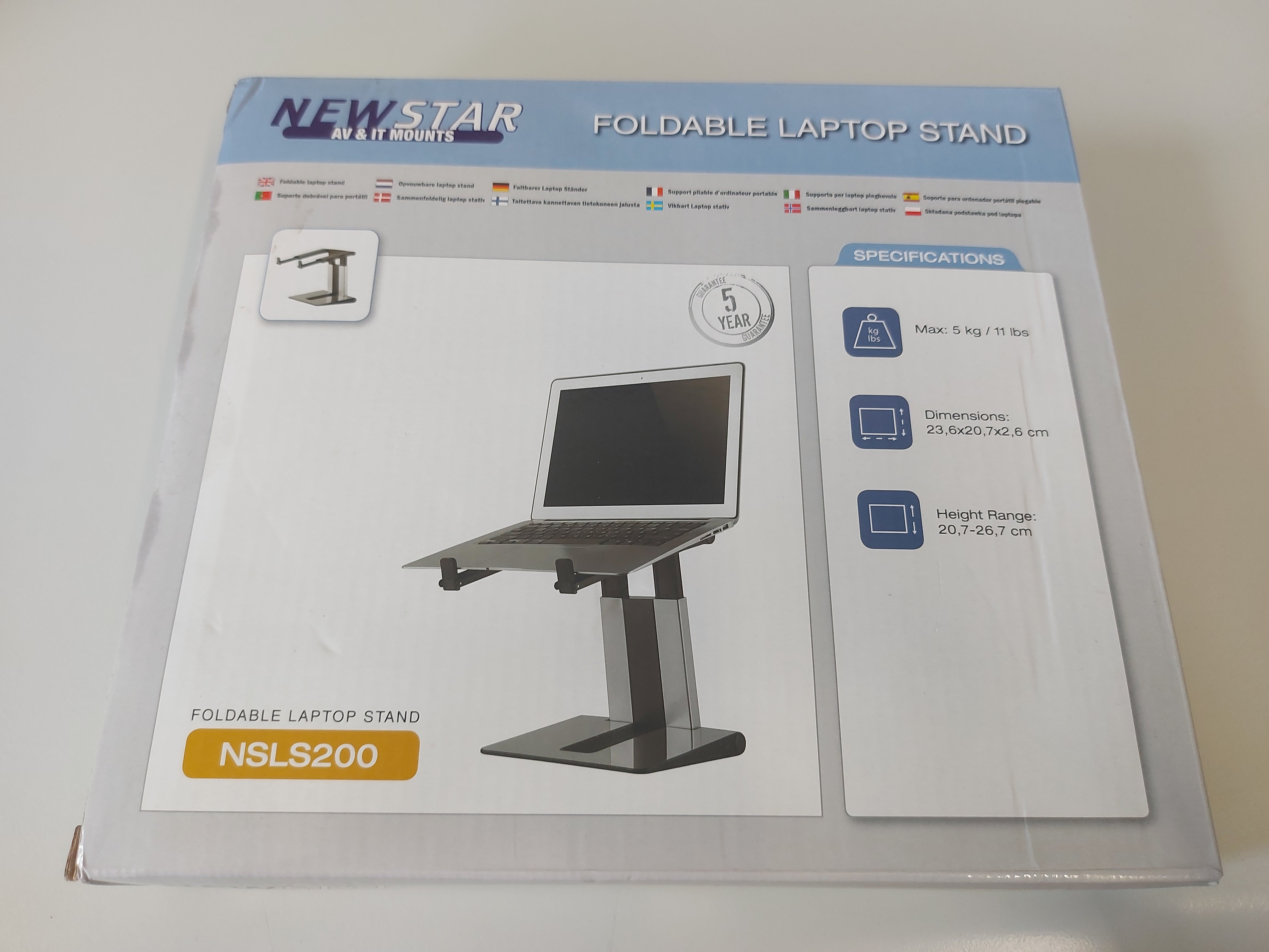 Neomounts by Newstar foldable laptop stand ( NSLS200 ) NEW