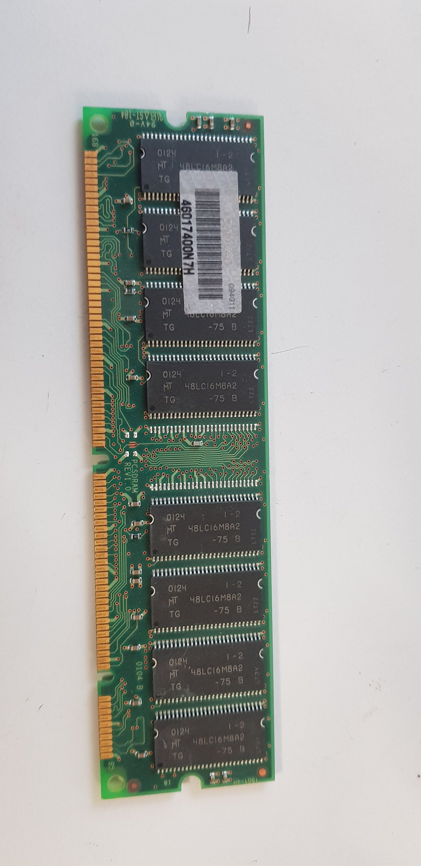Micron 256MB 168p PC133 CL3 16c 16x8 SDRAM DIMM Memory Module ( MT16LSDT3264AG-133B1)