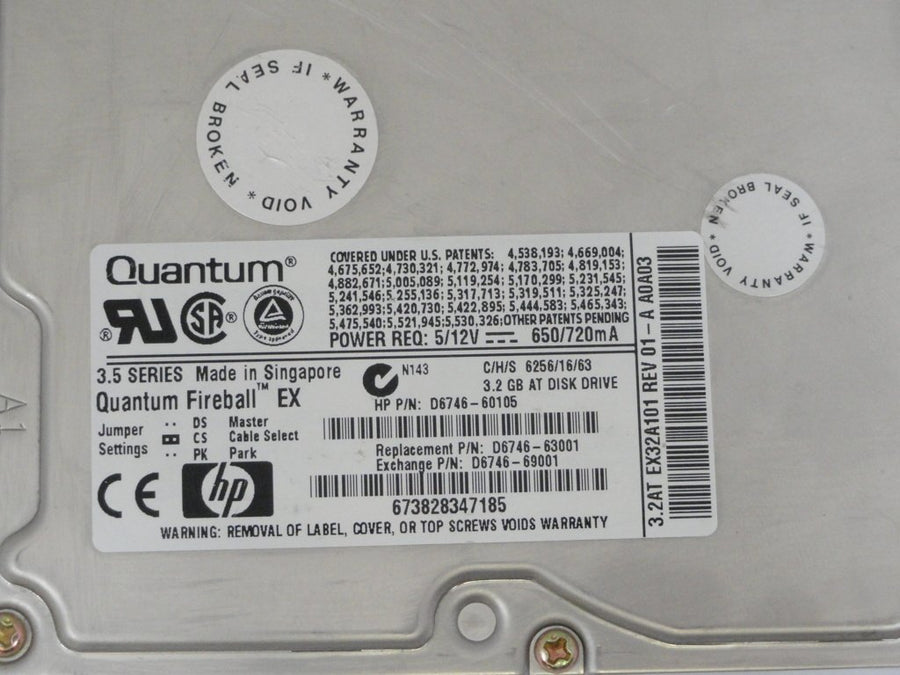 MC3440_EX32A013_Quantum HP 3.2GB IDE 5400rpm 3.5in HDD - Image2